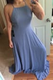 So so cute, unfortunately had to return because it was much too long. Id have to take it up about 5-6"and it wasn't worth the trouble with how much the dress costs.
Overall beautiful fabric and design, just wish it was shorter !! May have ordered a size too big and felt it kinda loose at the top. I feel like the small would've fit better. - Anh-Thu V.
