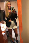 Fits true to size! Looks great! Thick material so I did not have to worry about a bra. The bodysuit was actually comfortable too! I would recommend to anyone - LeeAnne B.