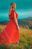 I wore this dress for my engagement photos and it was perfect!! It runs a little big (I usually wear a medium but I ordered a small) and the small fit really good! I will definitely be wearing it for other occasions as I feel it can be dressed up or worn more casual. - Lexi B.