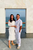 Ordered this dress last minute for an All White Party in Cabo for a business trip. Read that the dress ran large from other reviewers so ordered the medium (I usually wear a Large because I'm busty). This dress is gorgeous & the quality is exceptional. So fun & beachy and super comfortable. I received tons of compliments. - Katie M.