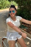 These shorts are cute, comfortable and so flattering! I wore them on my honeymoon in Mexico and they were perfect for riding bikes around or going to the beach/pool. - Lauren P.