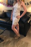 I wore it for my bachelorette party, it was super comfortable and I didn't wear a bra! I absolutely loved this dress - Stacey F.
