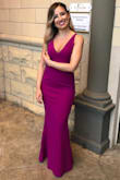 Beautiful dress!! The material is great quality and fits perfect to size! - Marinela F.
