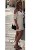Sooo comfortable and such a flattering fit. Got so many compliments. The material is light and breathes really well yet is not see through. Straps are versatile and adjustable and look pretty in the front and the back. Def. purchasing the black one as well. - Casey H.