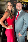 The dress looked great, but is oddly narrow at the hips and fuller at the waist. I'm very straight with narrow hips. I normally buy XS but sized up because it was a final sale. I had the waist taken in slightly and it fit perfectly. I got a lot of compliments!! - Crystal G.