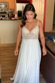 Love this dress! Purchased it for my engagement photos. I ordered a size 2 and 4, the 4 fit perfectly. Fast shipping and easy return on the size 2. Great quality. Highly recommend! - Vanessa R.