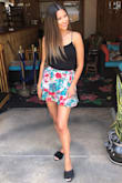 This skirt is very cute, I love the tropical print. It was pretty tight to button when it arrived. I ended up removing the button and sewing it back on an inch or two over to give myself a little more room. It was a very easy 5 minute fix and fit perfectly after that!!! Follow me on Instagram @juliannamzavala for daily outfit inspiration! - Julianna D.