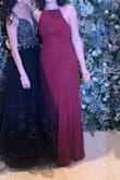 Great dress, long enough, simple but beautiful and elegant. You can wash at home and iron yourself just place a cotton cloth on top. - Sofia U.