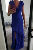 This dress fits perfect and the color is gorgeous!!  Can't wait to show it off as a wedding guest. - Amy H.