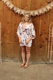 I purchased this romper for my Bridal Shower and wow, it was comfy! I did have to pin the top close though because of the loose fit it was showing my bra. I did order a Large though and probably could've gotten away with a medium.
I wore it all day standing, sitting, talking and didn't want to take it off.
Last...the thing I liked the most is it was easy to get on/off. Since it is loose there is enough room to wiggle out of it, unlike most rompers which are a pain.
I'm going to wear it over and over again! - Kate H.