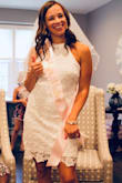 This dress is sooo flattering and not see through. I got a ton of compliments on this dress. - Sarah B.