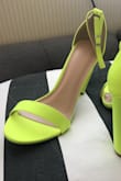 Fun and vibrant color and they wear as comfortable as a chunky heel can be. - Jessica S.