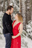 I freaking LOVE this dress. I wore it for my engagement pictures. The wedding didn't happen and I ditched the man but I'm keeping the dress for any and every event I can think of! I am relatively small chested and usually would never wear something without a bra, but this dress not only needed a bra-less look, but it fit and held my small girls in AMAZINGLY while complimenting them. It was a bit long so I either need to get it hemmed or wear like 4" heels - both of which I don't mind doing. I want this dress in every single color now including the new floral one! HIGHLY RECOMMEND! - Marissa S.