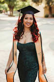 This was the perfect dress for my senior portraits. I really wanted a green dress because it's my school's color and this was gorgeous! It was cinched at the waist and I liked the mermaid cut. It might have been a bit long on me but that's because I'm only 5'2. This would also look great for a holiday party. - Jussi M.