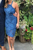 I was nervous the small would be too small, based on the other reviews. But it fit perfectly! I received so many compliments at the wedding we attended. - Marianna C.