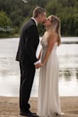 I used this dress when we eloped in August!
The sizing was perfect, I'm nursing my little one and I found the top to be a little big as I wore no bra but if you tighten the straps all the way, everything stays in place.
Everyone has comment on how much they love the dress
I am wearing heels and it still was a little long, had hold it up while I walked
Also the white is a little see through but nothing nice colour panties can't fix - Jordan N.