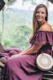 Great fabric, loved the color and off the should cut. I wish I would have ordered a large instead of XL! - Sarah V.