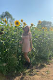 This dress is very flattering!  My daughter wore it several times this summer. The color looked gorgeous with her sun kissed skin. She's extra small - Julie Z.