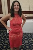 Dress is gorgeous and is exactly as pictured. I ordered a large it's a tad bit large on the top but I think it's because my chest is small. Wore to a wedding got so many compliments on this dress. - Jennifer S.