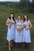 We wore these as bridesmaids dresses for a country wedding and they were perfect. So cute with cowboy boots or heels. - Brittany M.