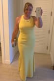 It's a true size...I wore the dress in Miami for a Conference gala for work...I won an award everybody compliment my dress. Great price...I just had to pay for hem as was too long for me (I'm short)! - Karla P.