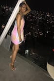 I wore this dress for my birthday at a roof top bar. I receive so many compliments. I dress looked shorter on me because I have long legs and my shoes height was 5 inches. However it still was a beautiful dress. I can't wait to wear it again - Chiquita J.