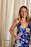 The dress was perfect for the wedding i went to! - Virginia B.