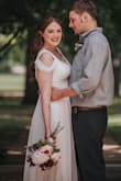 This dress was literally perfect for my wedding. Had to get the straps shortened, but other than that this dress was everything I wanted. (It says I ordered a small above but I actually went with the medium.) I wouldn't change a thing!!!! - Ashley A.
