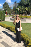 I felt so glamorous in this dress! I wore it to a black tie wedding in Colombia and received numerous compliments. It was a bit too long for me, but with heels I had no issues. Another Lulus wedding guest dress that I loved wearing! - Rachael C.