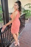 Wore this dress to a wedding and it fit perfectly! The quality is great and I received so many compliments. I was worried that it would be tight around my hips/booty since I have wide hips but it wasn't a problem at all. I was able to move and dance all night long without having to constantly pull the dress down. You will love it too! - Hilda H.