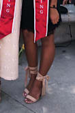 I ordered these for my graduation, but I wear them frequently to weddings and just out an about. They are super cute with cropped jeans as well as dresses. Would highly recommend if you're looking for a heel with a twist. - Kristen G.