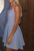 Love this color and fit. If I had one downside, it's just that it looks a little loose where the boobs are only because I don't have any lol. Overall I love it. So cute - Lexi A.