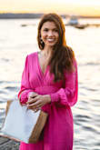 Wore this dress on a date night. Love the color and came exactly as expected from the listing. Wish it would be a bit cinched fo give more shape, kinda boxy. - Sydney C.