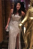 This dress was the perfect fit! I absolutely loved it. It was a little long for me so I had it fixed but other than that it was super comfy and so pretty! I got so many compliments. I wore it for formal night on a cruise. Will definitely be ordering from here again. - Diamond M.