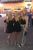 This dress was perfect! I was debating sizes because I have an athletic build. I order the medium, it fits a little big, but comfortable. I could have order the small but probably would have been tight! Overall I love the dress! It was perfect for a bachelorette trip and the pants underneath are amazing - Abbey J.