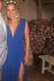 I had so many compliments about that dress! I wore it for my best friend's wedding. I was 5 months and half pregnant and it was perfect! Maybe a tiny bit too long. - Marie R.
