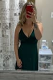 Wore this dress to a wedding and got many compliments! It was the perfect color. Bit long but I got it hemmed and it looked great. - Jessica L.