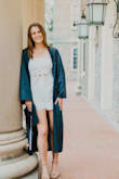 I wore this for my college graduation and absolutely loved it. Everyone complimented me and it was much comfier than wearing a dress. I wore it to my celebration afterward and could dance and move around comfortably. I loved it so much I bought it in yellow - Sara B.