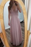 Very elegant dress. Was a little large around the chest so it had to be taken in. Happy with it for a bridesmaid dress! :) - Jennifer W.