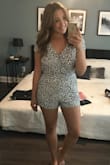 This item fits just right and the waist and is not too short! Great for summer, since it's a nice light material and open back. - Erin G.