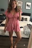 This romper is great for a summer night out for a casual brunch. The material is super light and breathable. - Erin G.