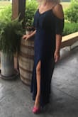 This is a very nice dress and the fit was good. Little loose but not bad. Only had to hem it which was easy. The material was thick and hid any imperfections. I lift weights and wanted to show my shoulders and yet be modest. This dress did that. I am happy with my purchase.
At 69 it's hard to find both modest and sexy. - Patricia S.