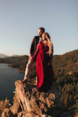 This dress saved me for our engagement pictures! The lace was loose enough and I had enough room to lift my arms up. Everything fit perfectly and it is amazing quality and very comfortable! - Nicole L.