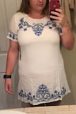 It's a little more snug than I thought it would be, but nothing a good pair of spanx can't fix! - Kate B.