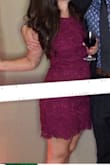This dress was so beautiful. Perfect for a summer wedding. My hips are quite a bit wider than my waist and my shoulders are quite small. I went with a small and it fit perfectly on my upper half and a bit tight on my lower but I expected that to be the case. Slight stretch to it but not much. I found it to be a good length, I was pulling it down quite a bit but that was only because of the tightness on my hips. Overall I loved it and it was exactly what I expected. Beautiful colour. Definitely recommend! - Alyssa R.
