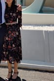 I got this dress for some overseas traveling. Light weight and wrinkle free material made this dress a great pick for summer adventures. I took it out of my carry on and I was ready to go. I styled it with a beige belt and some strappy wedges. Very flattering fit for any body type and I got so many compliments. :) - Mia E.