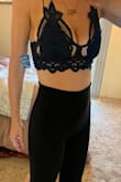The small was definitely a little too tight. I ended up returning it, and I plan to purchase a medium. - Samantha O.