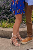 These lace up heels were so comfortable, I was extremely impressed. I wore them for about 8 hours and did a lot of walking around at a graduation and then to a wedding, my feet never ached. These heels are also very cute, the lace up look is flattering and the nude color would compliment any skin tone. - Evelyn B.