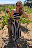 Perfect outfit for wine tasting! Super comfy, breathable, amazing material, and great color! Got so many compliments. Absolutely recommend. - Kasey R.