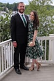Love, love, LOVE this dress. I wore it to a friend's wedding and got SO many compliments on it. It's classic, feminine, and vibrant, but super unique. I did have 1.5 inches taken off, because it was just a tad too long. I wore it with a belt, but it looks great without, too! - Audrey A.